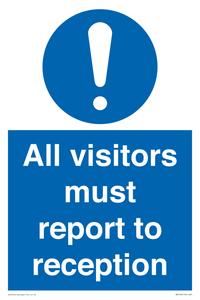all visitors must report to reception